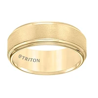 Triton Ladies 8mm Yellow Tungsten Carbide Comfort Fit Band 11-5732YC-L.00 | Hannoush Jewelers