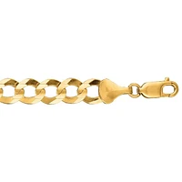 10K 24" Yellow Gold Diamond Cut Comfort Curb Chain with Lobster Clasp 210CC-24 | Hannoush Jewelers