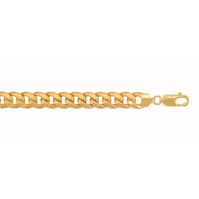 10k 22" Yellow Gold Lite Miami Cuban Link Necklace with Lobster Clasp 210HMC-22 | Hannoush Jewelers