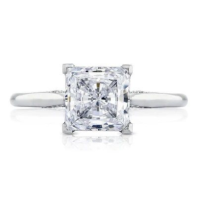 Simply Tacori 18K White Gold Diamond Engagement Ring 0.07 ctw 2650PR7W | Hannoush Jewelers