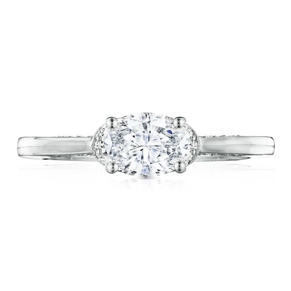 Simply Tacori Platinum Diamond Engagement Ring 0.10ctw 2654OV7X5 | Hannoush Jewelers