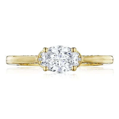 Simply Tacori 18K Yellow Gold Diamond Engagement Ring 0.10 ctw 2654OV7X5Y | Hannoush Jewelers