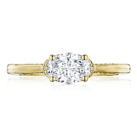 Simply Tacori 18K Yellow Gold Diamond Engagement Ring 0.10 ctw 2654OV7X5Y | Hannoush Jewelers