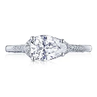 Simply Tacori Platinum Semi Mount 2655PS85X55 | Hannoush Jewelers