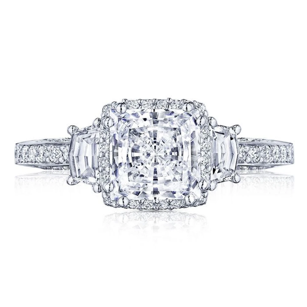 Tacori Dantela Platinum Diamond Semi Mount 2663PR65 | Hannoush Jewelers