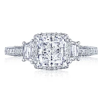 Tacori Dantela Platinum Diamond Semi Mount 2663PR65 | Hannoush Jewelers