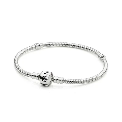 PANDORA Sterling Silver Snap Clasp Bracelet 590702HV | Hannoush Jewelers