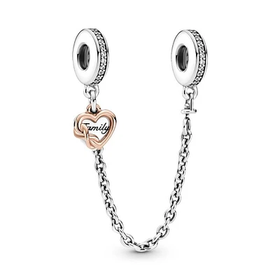 Family Heart Safety Chain Charm 789541C01 | Hannoush Jewelers