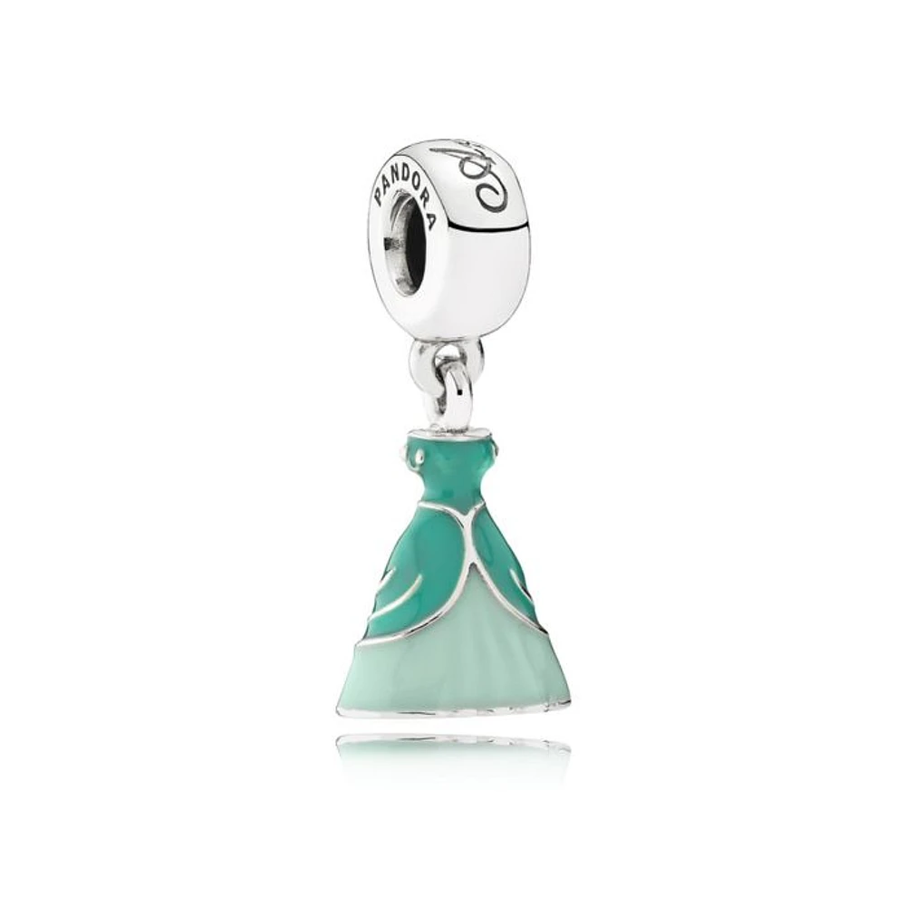 Pandora Disney Ariel's Dress Dangle with Ocean Green and Seafoam Enamel 791577ENMX | Hannoush Jewelers