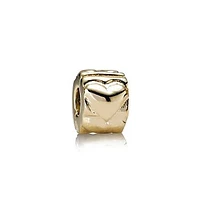 PANDORA 14k Gold Heart Clip 750243 | Hannoush Jewelers