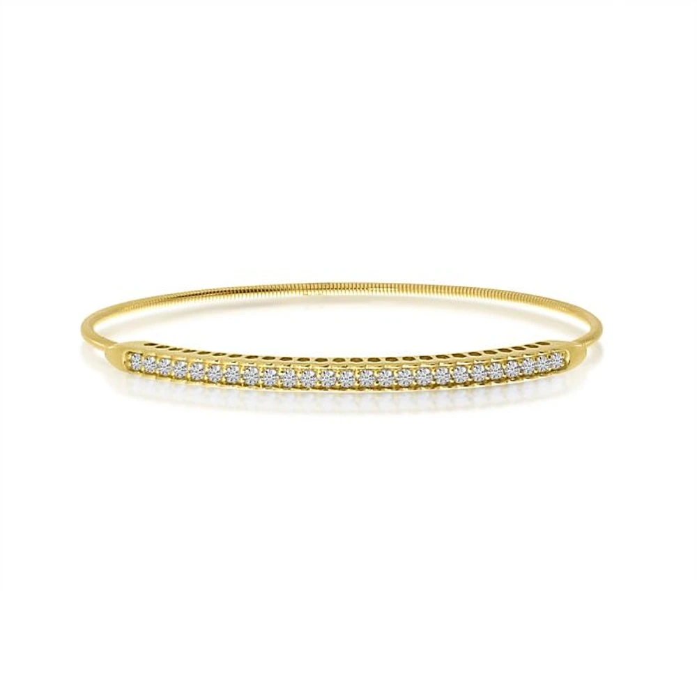 14K Yellow Gold Diamond Expandable Bracelet BVB1059 | Hannoush Jewelers