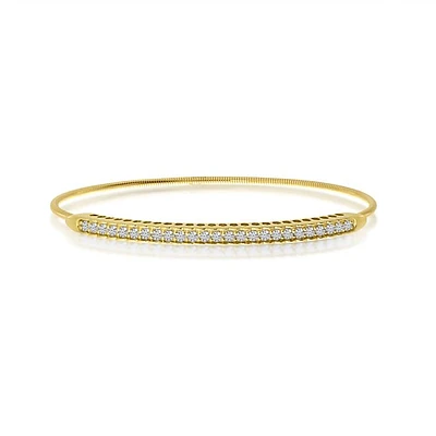 14K Yellow Gold Diamond Expandable Bracelet BVB1059 | Hannoush Jewelers