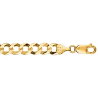 14kt 20" Yellow Gold Diamond Cut Comfort Curb Chain with Lobster Clasp CC180-20 | Hannoush Jewelers