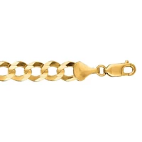 14kt 20" Yellow Gold Diamond Cut Comfort Curb Chain with Lobster Clasp CC210-20 | Hannoush Jewelers