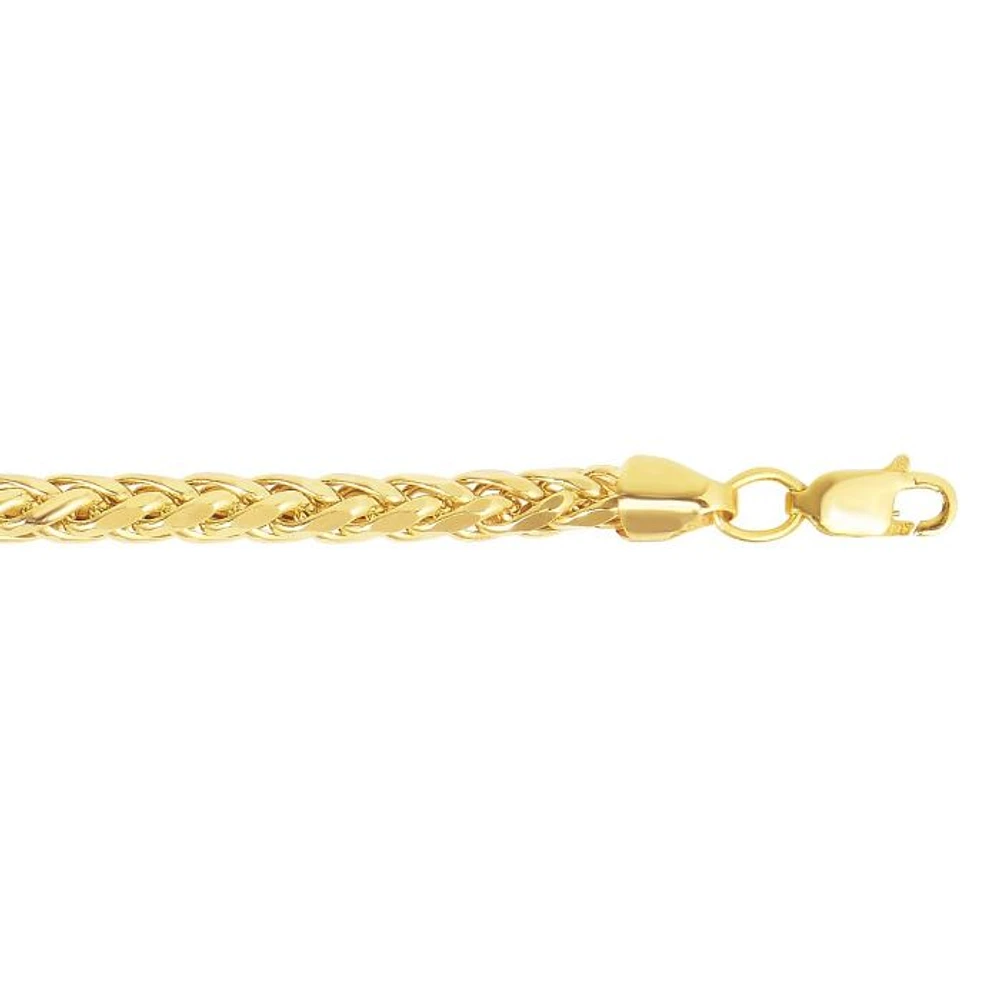 14kt 22" Yellow Gold Diamond Cut Lite Franco Necklace with Lobster Clasp DFR100-22 | Hannoush Jewelers