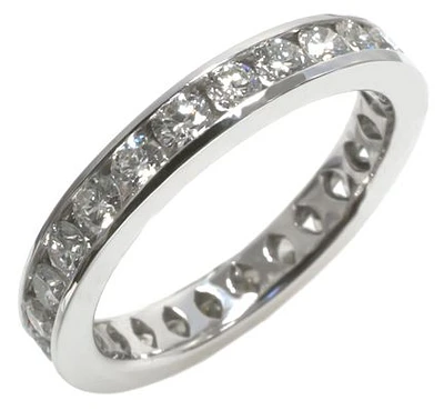 14K White Gold Eternity Band 1.25 carat total HB09224DIW | Hannoush Jewelers