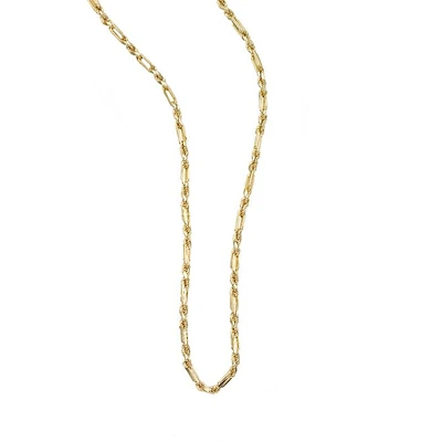 14K Yellow Gold 22" 4.3mm Figarope Necklace with Lobster Clasp FGRP090-22 | Hannoush Jewelers