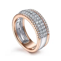 Gabriel & Co. - LR51549T45JJ - 14K WhiteRose Gold Pav‚ Diamond Ring | Hannoush Jewelers