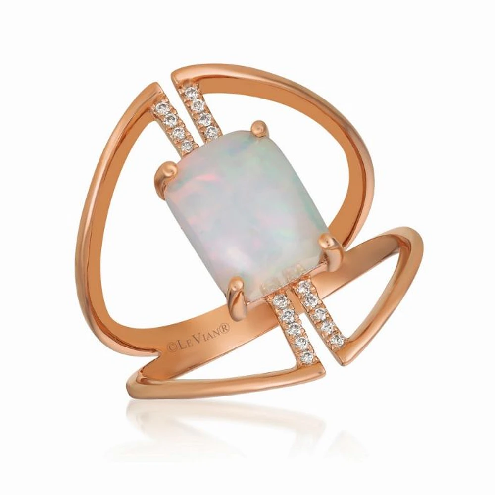 Le Vian 14K Strawberry Gold® Neopolitan Opal™ and Diamond Ring GECR 102 | Hannoush Jewelers