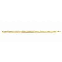 14kt Gold 20" Yellow Finish Light Miami Cuban Bracelet with Lobster Clasp HMC120-20 | Hannoush Jewelers