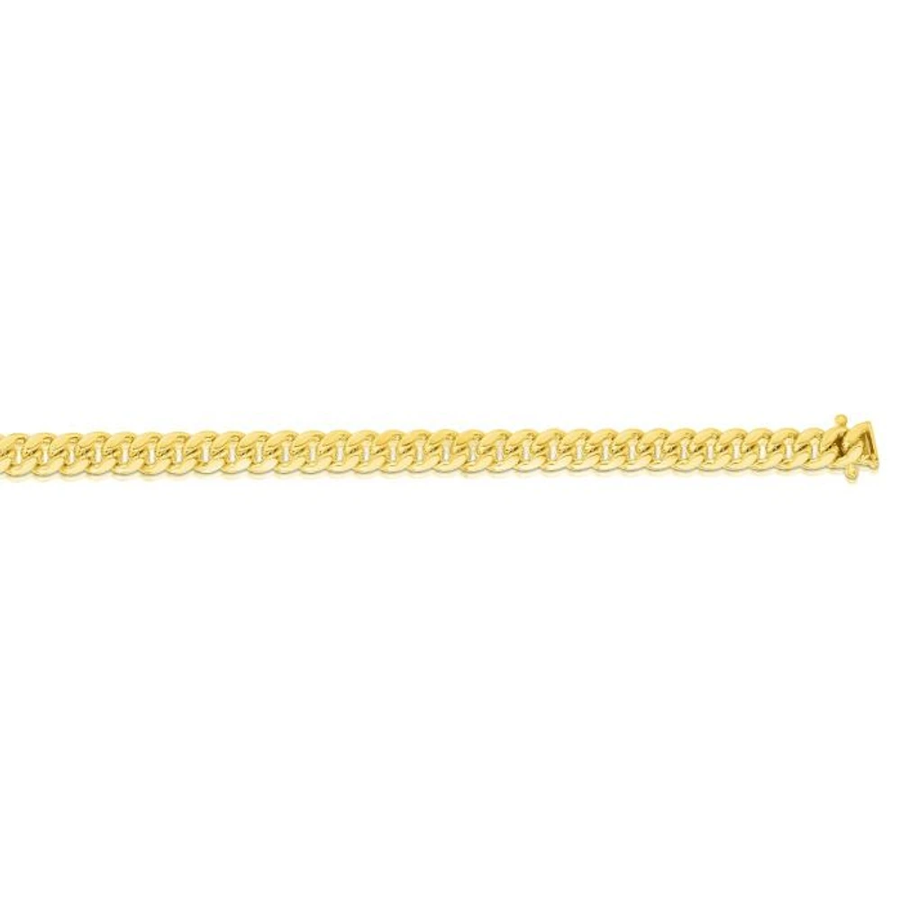 14kt Gold 24" Yellow Finish New Miami Cuban Necklace with Box Clasp NMC150-24 | Hannoush Jewelers