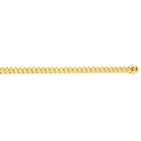 14kt Gold 9" Yellow Finish New Miami Cuban Chain with Box Clasp NMC250-09 | Hannoush Jewelers