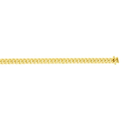 14kt Gold 30" Yellow Finish Polished New Miami Cuban Chain with Box Clasp NMC310-30 | Hannoush Jewelers