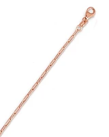 14kt Rose Gold 1.5mm Polished Paperclip Paper Clip Chain with Lobster Clasp PPCLIP035 | Hannoush Jewelers