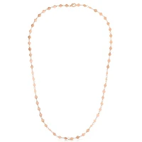 14kt Rose Gold 18" 4mm Polished Pebble Necklace with Lobster Clasp PRC8240-18 | Hannoush Jewelers