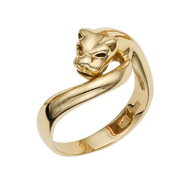 14K Yellow Gold Panther Ring R7357-07 | Hannoush Jewelers