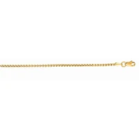 14kt Gold 20" Yellow Finish Round Box Chain with Spring Ring Clasp RBX060-20 | Hannoush Jewelers