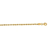 14kt 30" Yellow Gold Shiny Solid Diamond Cut Royal Rope Chain with Lobster Clasp ROY021-30 | Hannoush Jewelers