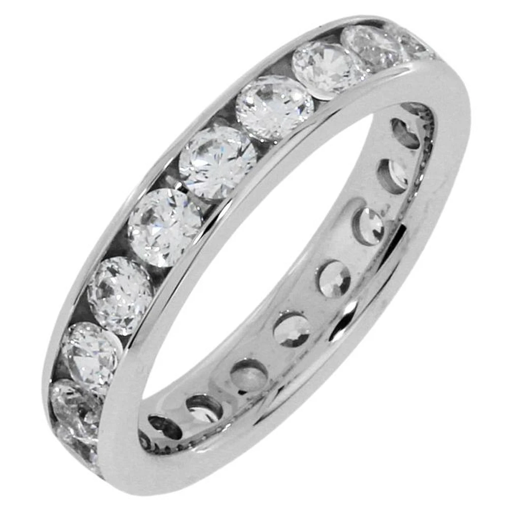 Just Perfect 2.00ct tw Diamond Eternity Channel Set Band | Hannoush Jewelers