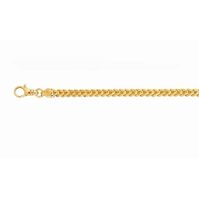 14kt 22" Yellow Gold Square Franco Chain with Lobster Clasp SFR120-22 | Hannoush Jewelers