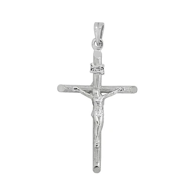 Sterling silver crucifix charm HB04590SS | Hannoush Jewelers