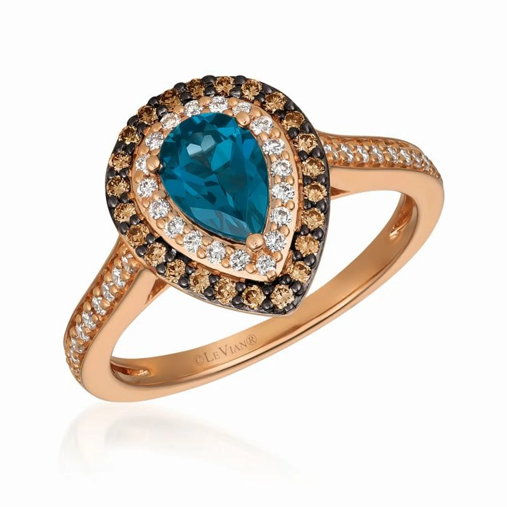 Le Vian Deep Sea Blue Topaz™ Chocolatier® Ring TQXX65 | Hannoush Jewelers