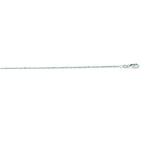 14kt 20" White Gold Diamond Cut Cable Link Chain with Lobster Clasp WCAB040-20 | Hannoush Jewelers