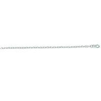 14kt 16" White Gold Diamond Cut Cable Link Chain with Lobster Clasp WCAB060-16 | Hannoush Jewelers