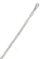 14kt White Gold 18" 2.5mm Polished Paperclip Paper Clip Chain with Lobster Clasp WPCLIP060-18 | Hannoush Jewelers