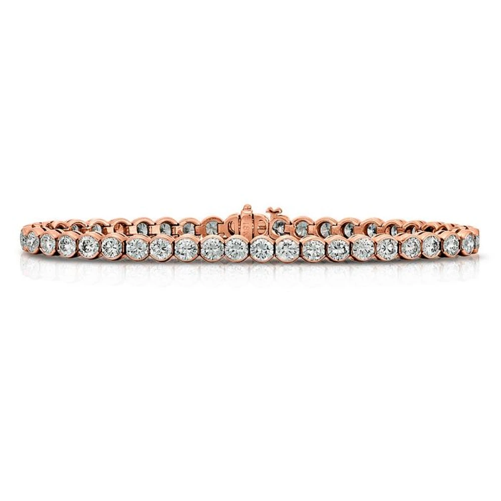 14K Rose Gold Diamond Tennis Bracelet Z00121914 | Hannoush Jewelers