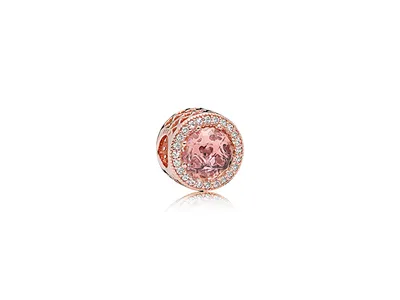 Pandora Radiant Hearts Charm, Pandora Rose™ Blush Pink Crystal & Clear CZ 781725NBP