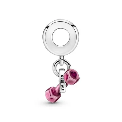 Dumbbell & Heart Dangle Charm 799545C01