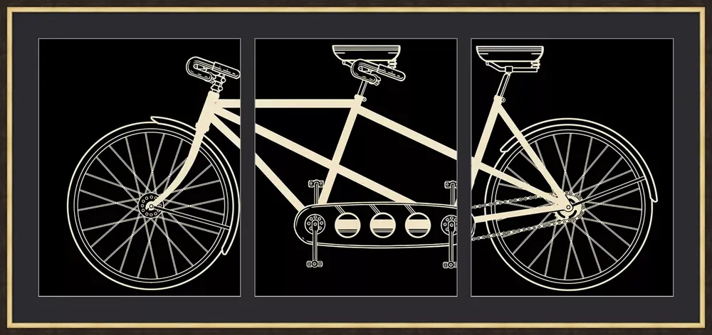 Bike Ride for Two Framed Art