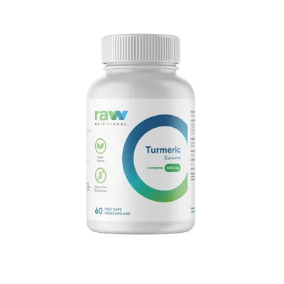 Raw Nutritional Turmeric Curcuma 60 capsules
