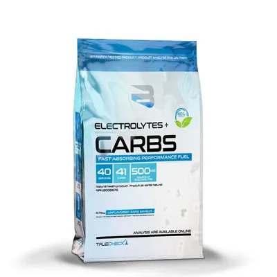 Believe Supplements Carbs + Electrolytes 3.72lb Unflavored