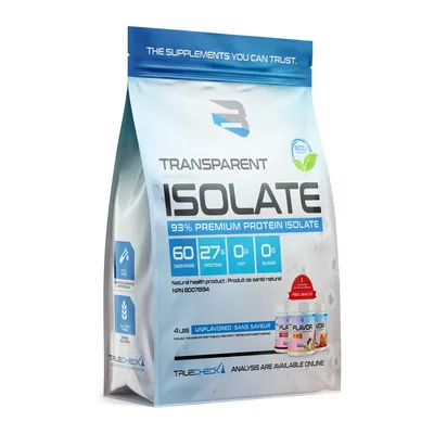 Believe Supplements Transparent Isolate 4lb