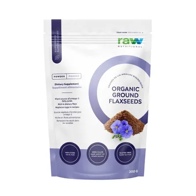 Raw Nutritional Organic Ground Flaxseed 300g