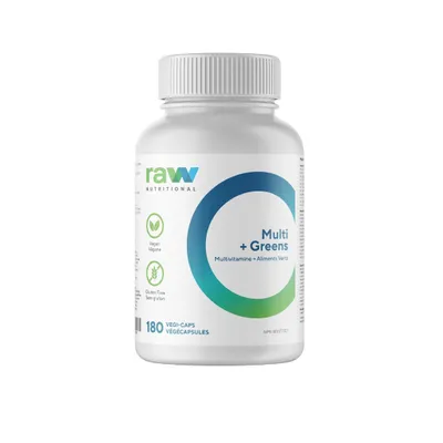 Raw Nutritional Multi + Greens 180 capsules