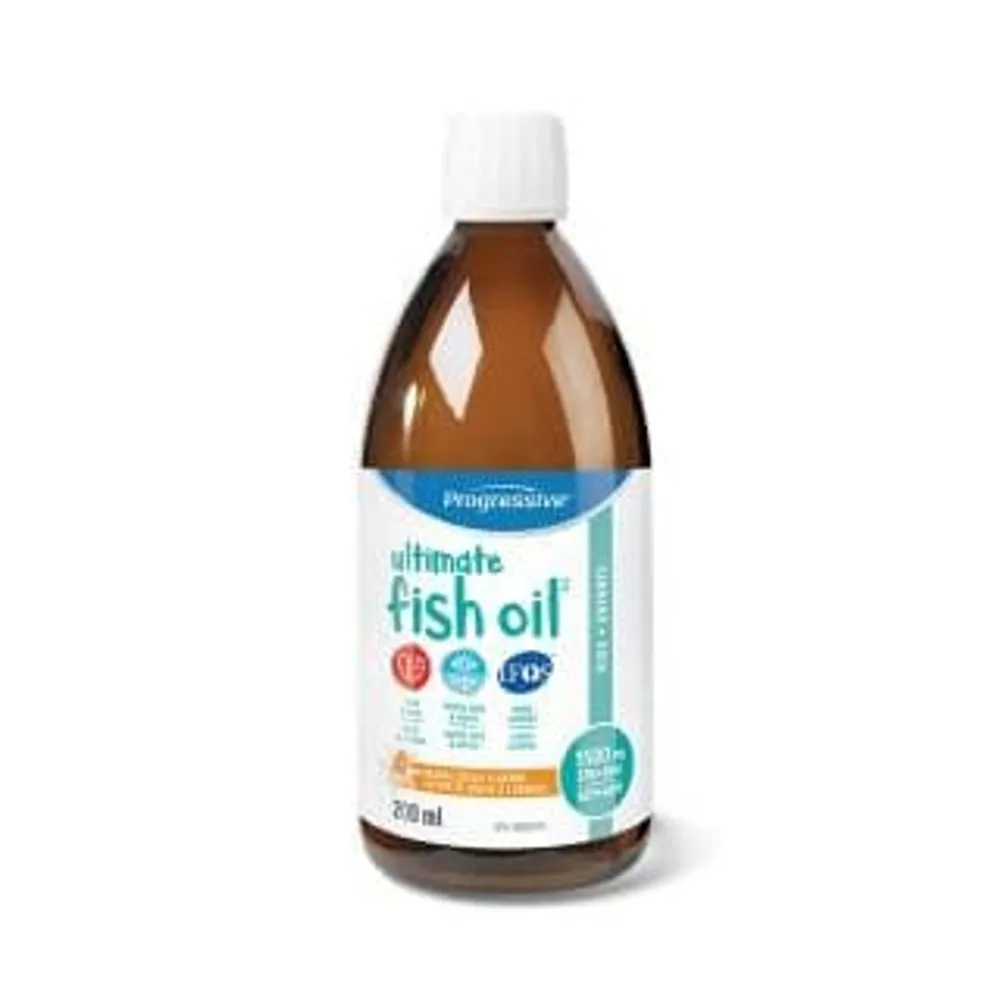 Progressive Ultimate Fish Oil For Kids 200ml Orange Cream