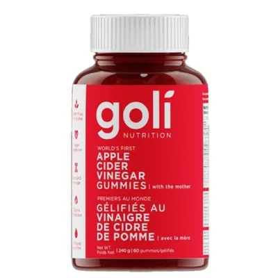 Goli Nutrition Apple Cider Vinegar Gummies 60ct